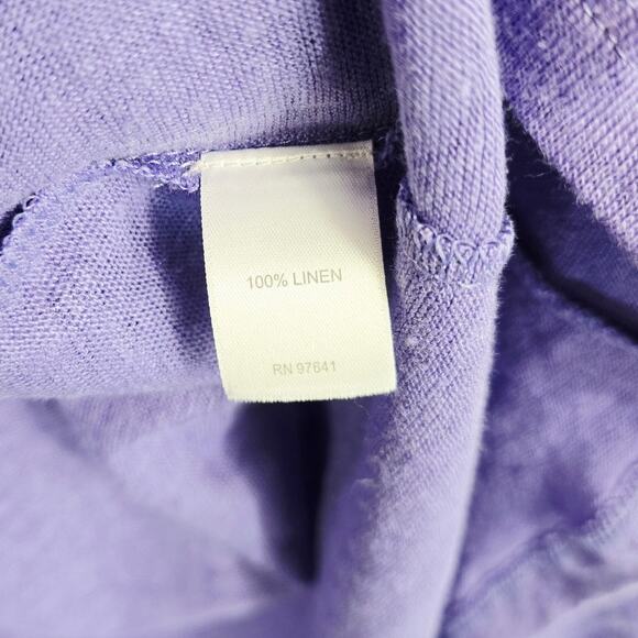 Pure Jill Love Linen Heathered Lavender Purple Athleiisure Cardigan Womens M - Picture 5 of 5